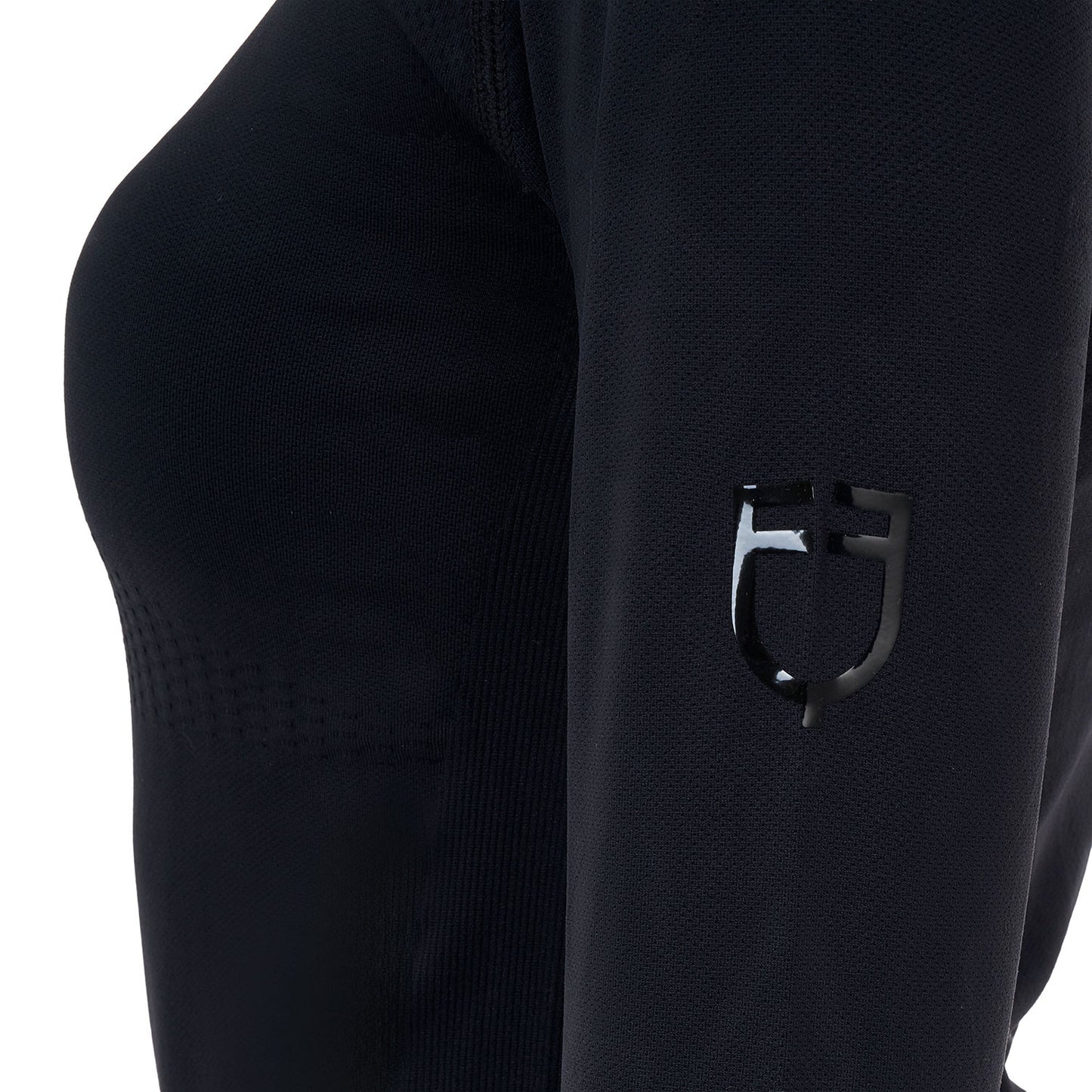 Capa base mujer Equestro Ridertechnology manga larga - Negro
