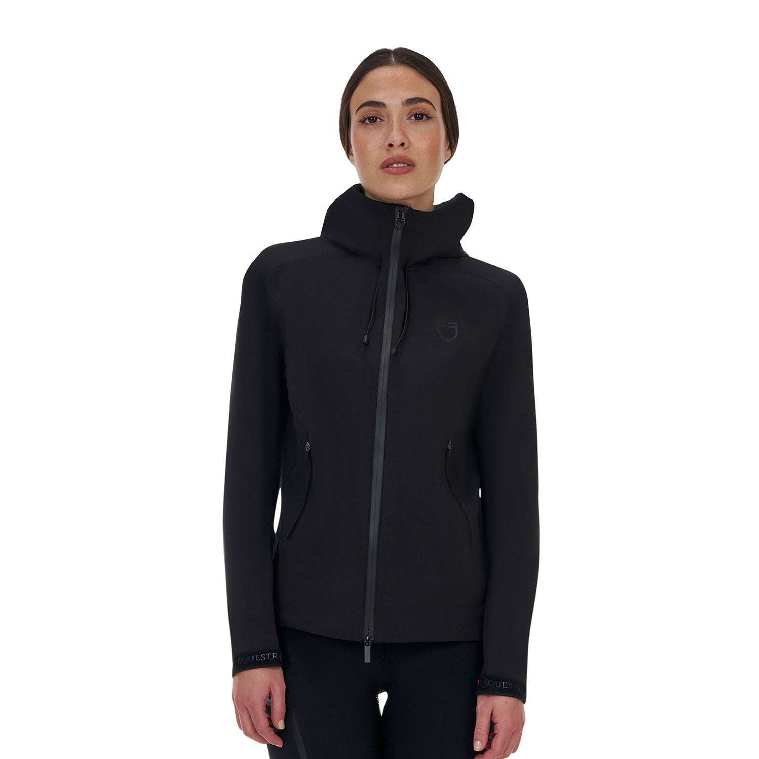 Chaqueta softshell mujer Equestro Ridertechnology impermeable cremallera