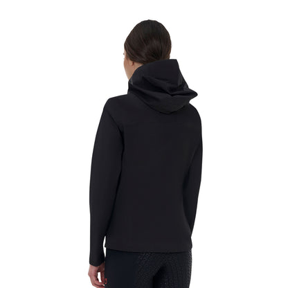Chaqueta softshell mujer Equestro Ridertechnology impermeable cremallera - Negro