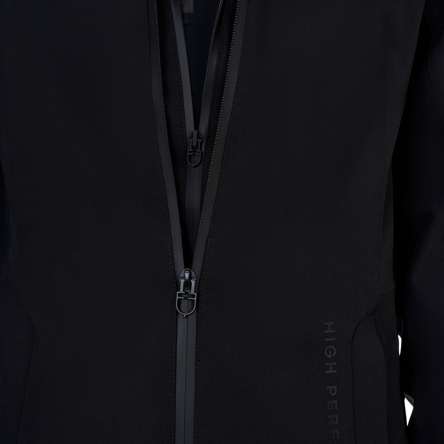 Chaqueta softshell de mujer Equestro Ridertechnology impermeable larga - Negro