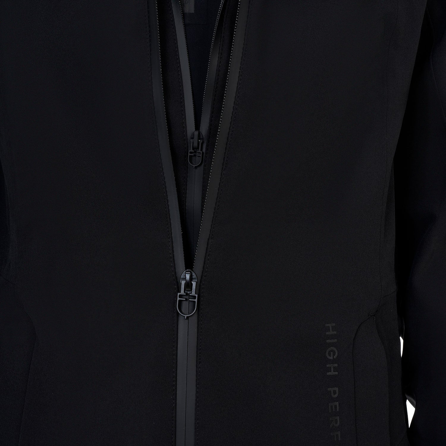 Chaqueta softshell de mujer Equestro Ridertechnology impermeable larga - Negro
