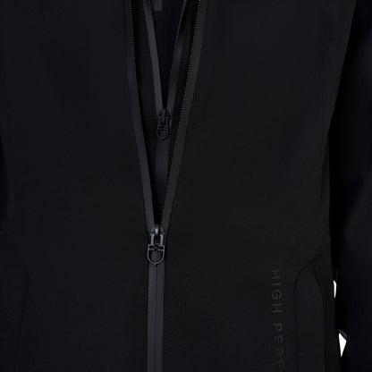 Chaqueta softshell de mujer Equestro Ridertechnology impermeable larga - Negro
