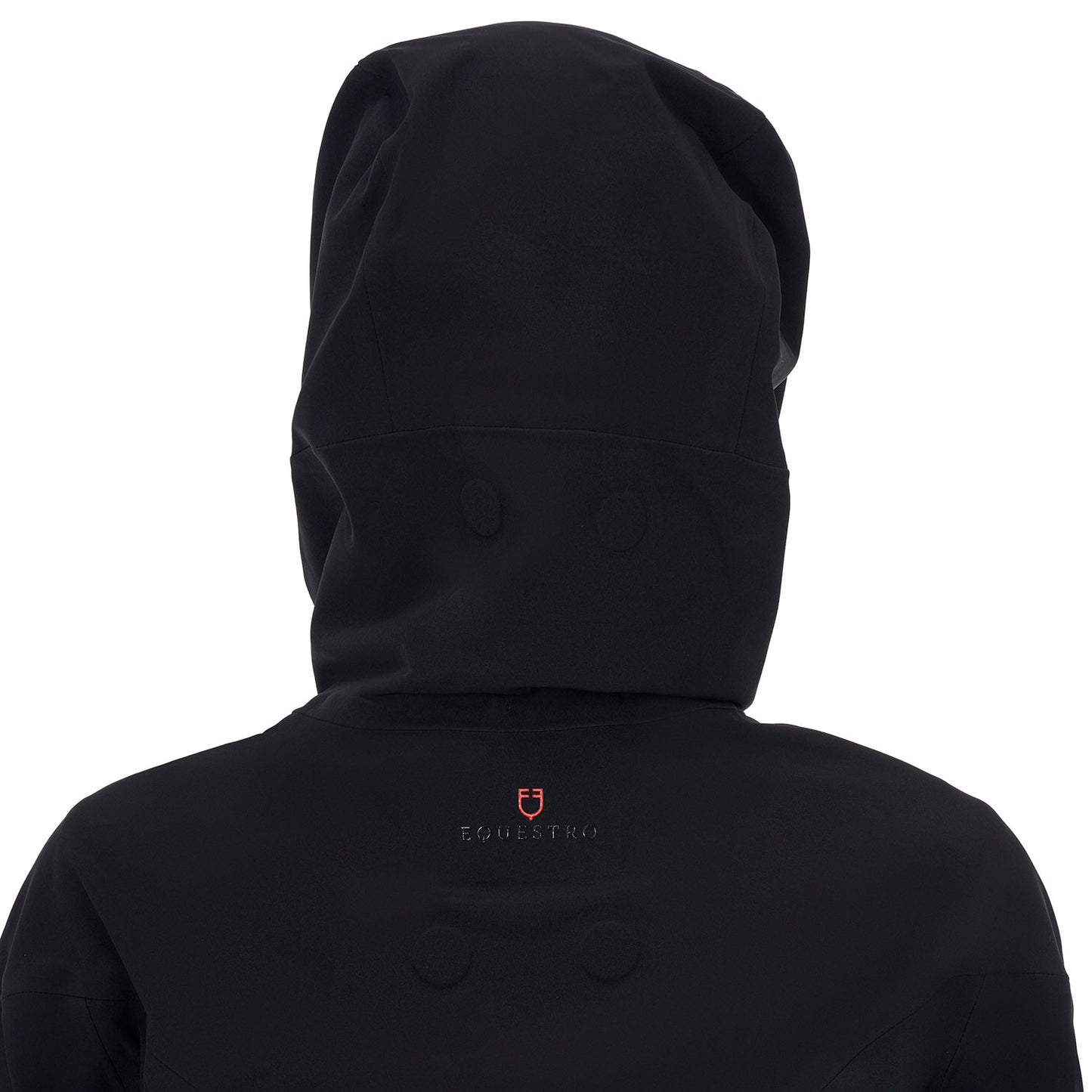Chaqueta softshell de mujer Equestro Ridertechnology impermeable larga - Negro