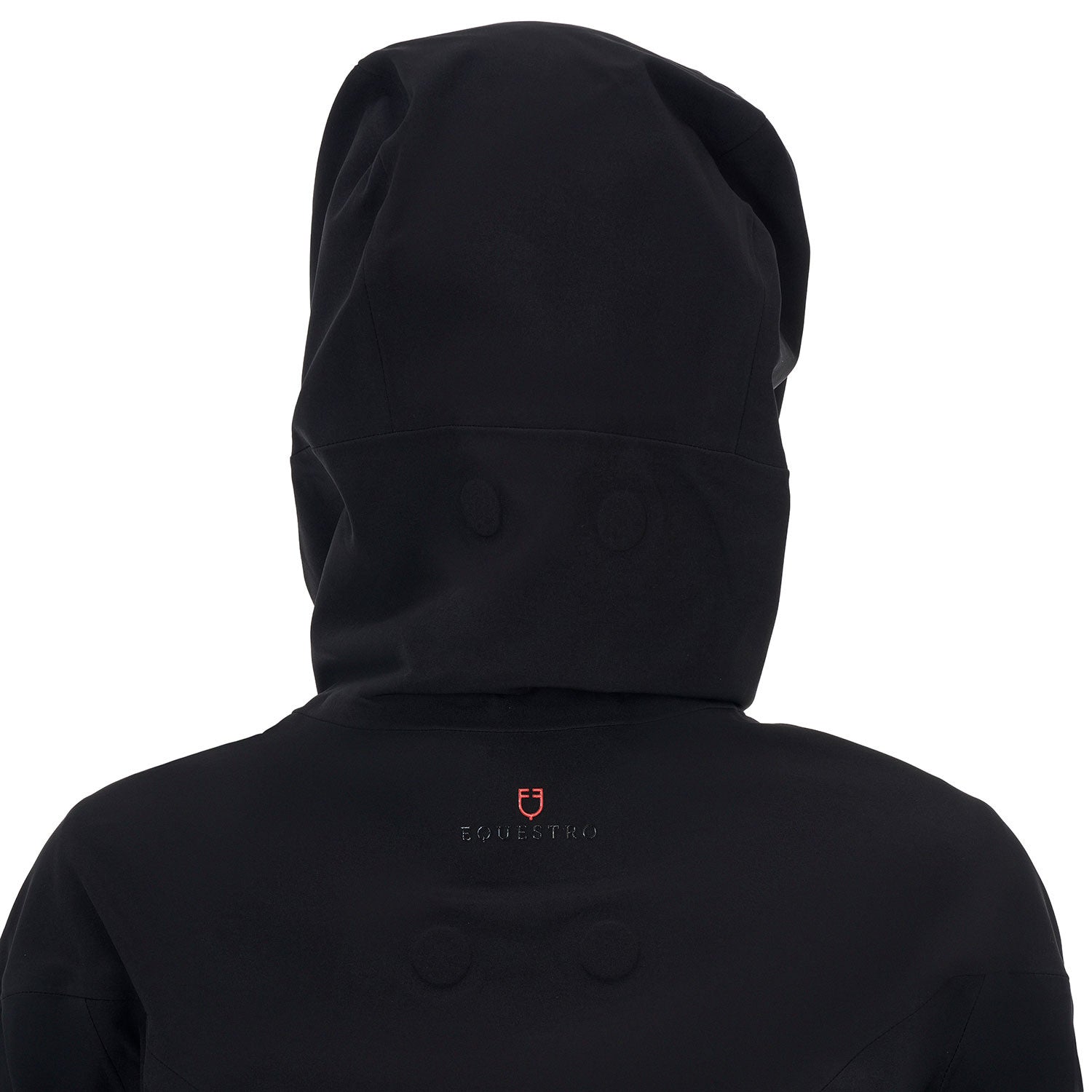 Chaqueta softshell de mujer Equestro Ridertechnology impermeable larga - Negro