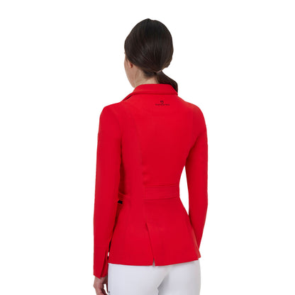 Chaqueta de concurso mujer Equestro Ridertechnology costuras termoselladas - High Risk Red