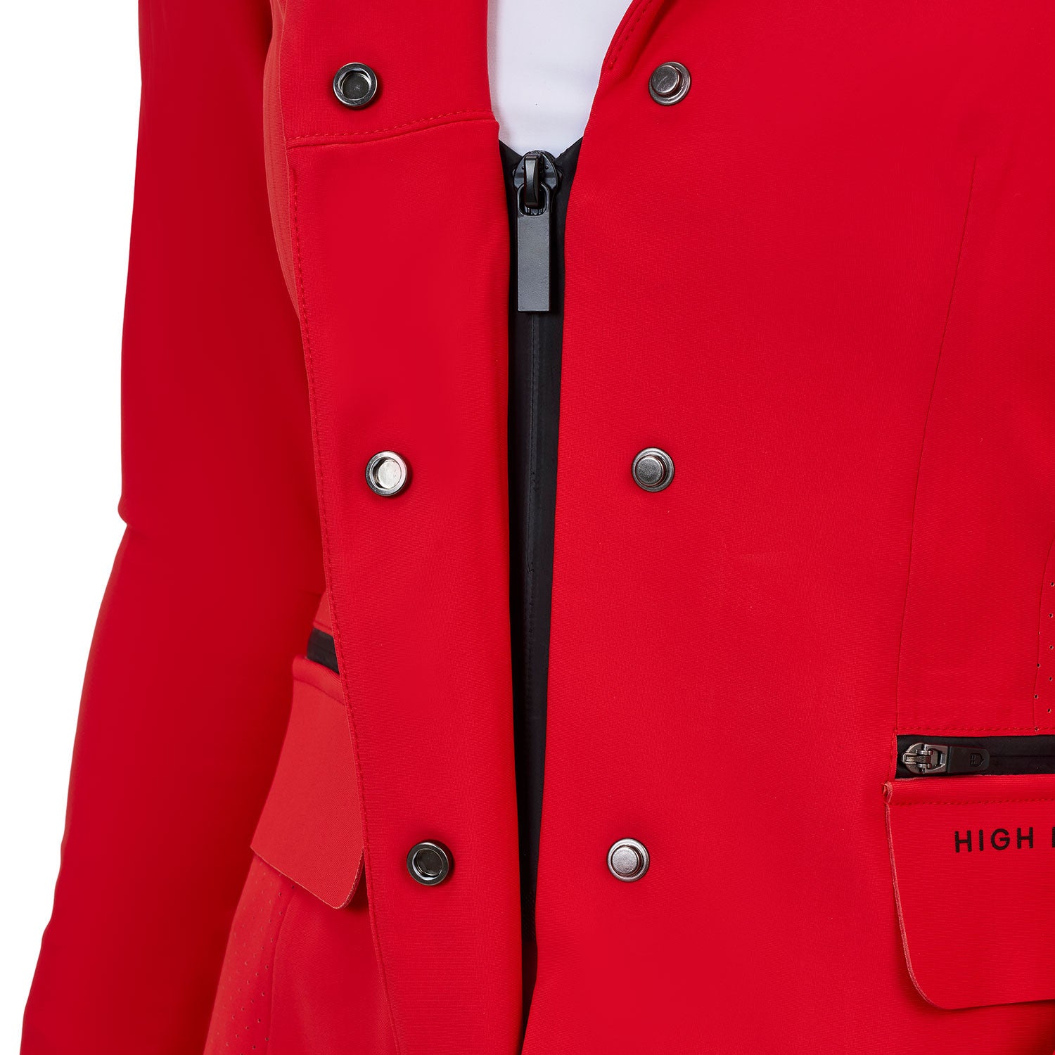 Chaqueta de concurso mujer Equestro Ridertechnology costuras termoselladas - High Risk Red