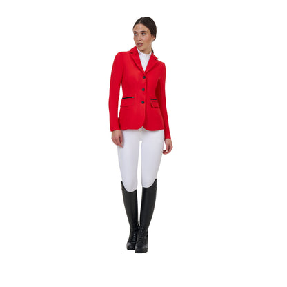 Chaqueta de concurso mujer Equestro Ridertechnology costuras termoselladas - High Risk Red