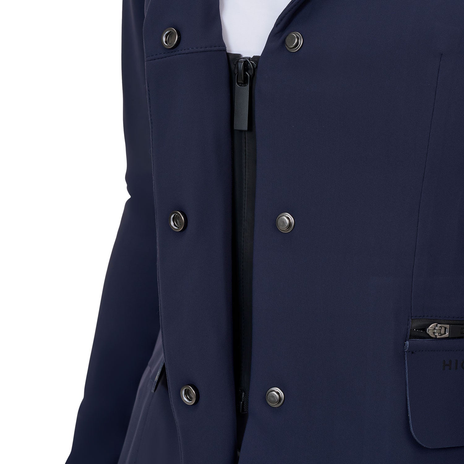 Chaqueta de concurso mujer Equestro Ridertechnology costuras termoselladas - Navy Blazer