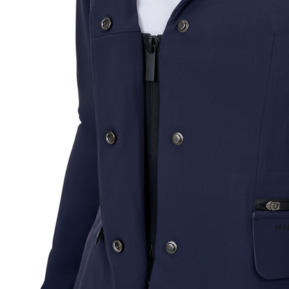 Chaqueta de concurso mujer Equestro Ridertechnology costuras termoselladas - Navy Blazer
