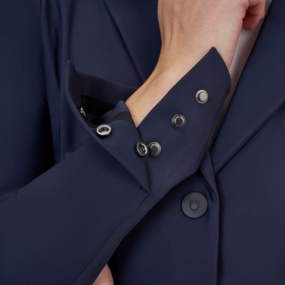 Chaqueta de concurso mujer Equestro Ridertechnology costuras termoselladas - Navy Blazer