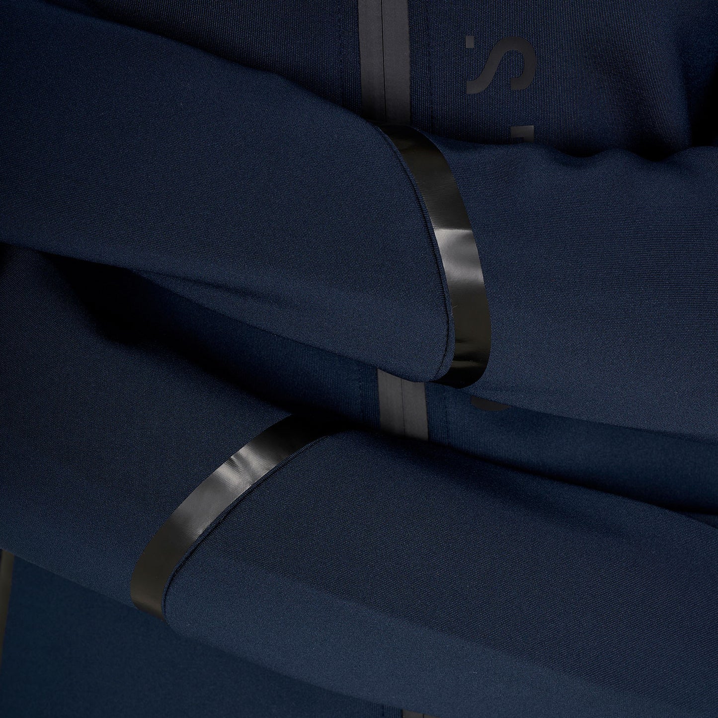 Sudadera técnica de mujer de punto con cremallera Equestro - Navy Blazer