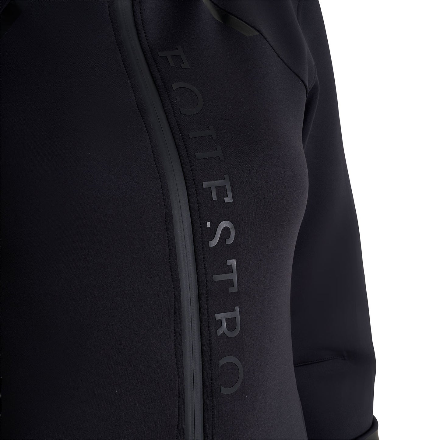 Sudadera técnica de mujer de punto con cremallera Equestro - Negro