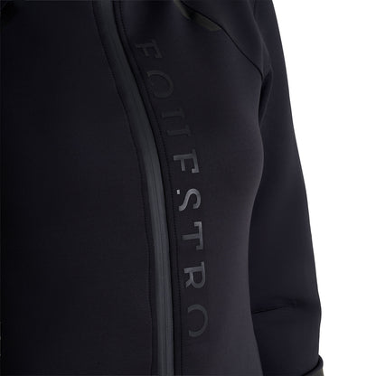 Sudadera técnica de mujer de punto con cremallera Equestro - Negro