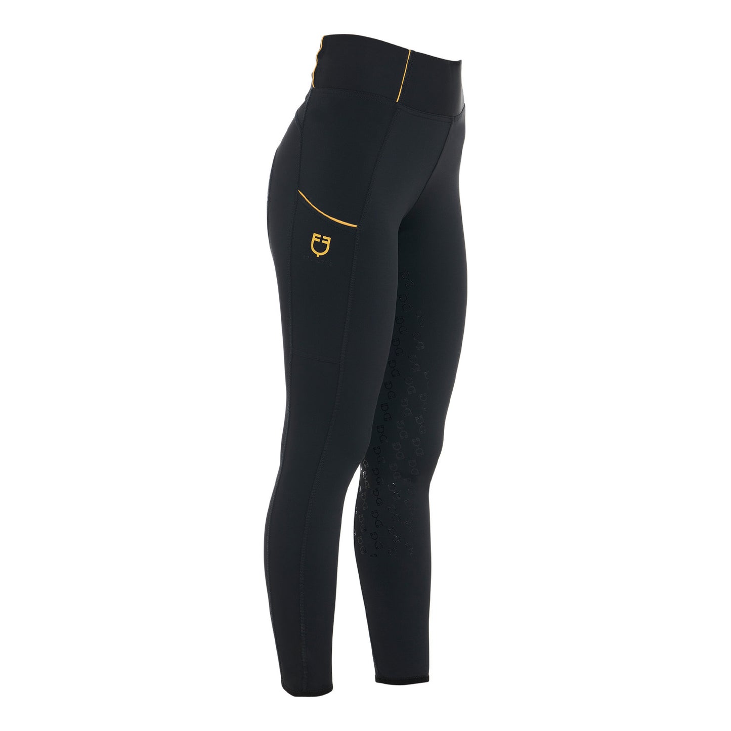 Leggings de mujer con forro polar Equestro - Negro
