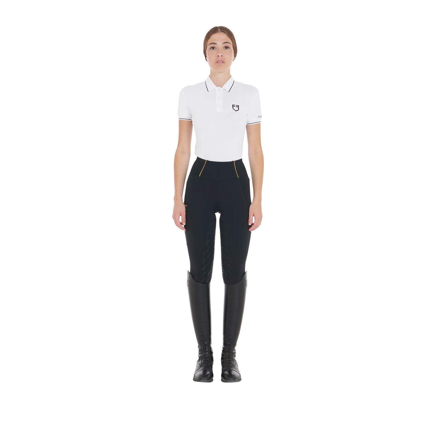 Leggings de mujer con forro polar Equestro - Negro