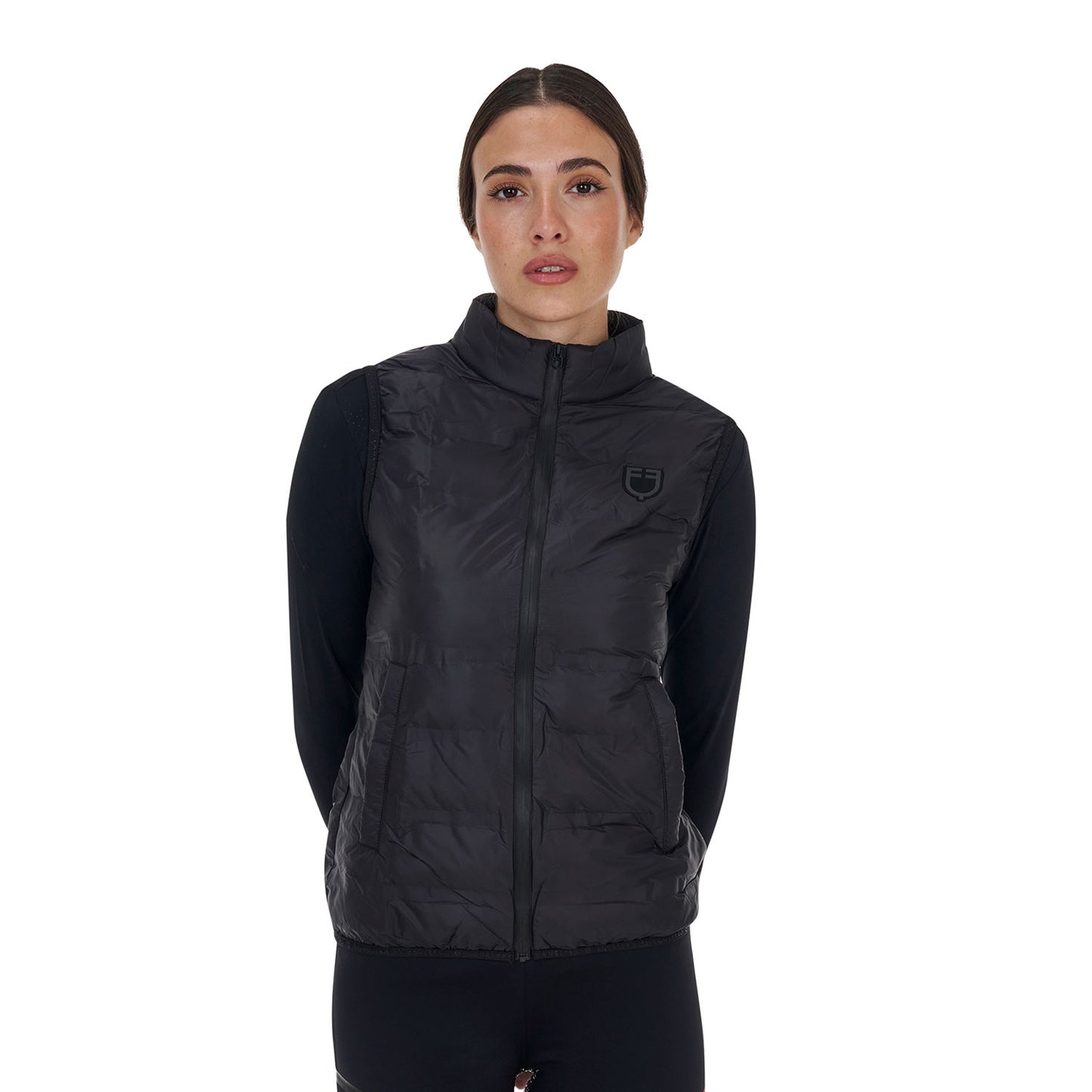 Chaleco mujer Equestro Ridertechnology costuras termoselladas