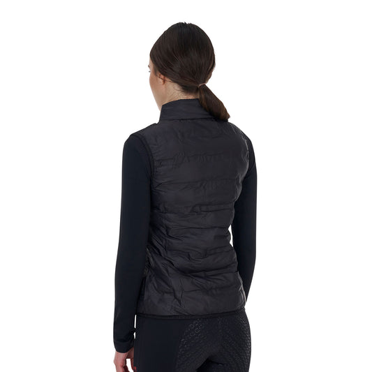 Chaleco mujer Equestro Ridertechnology costuras termoselladas - Negro