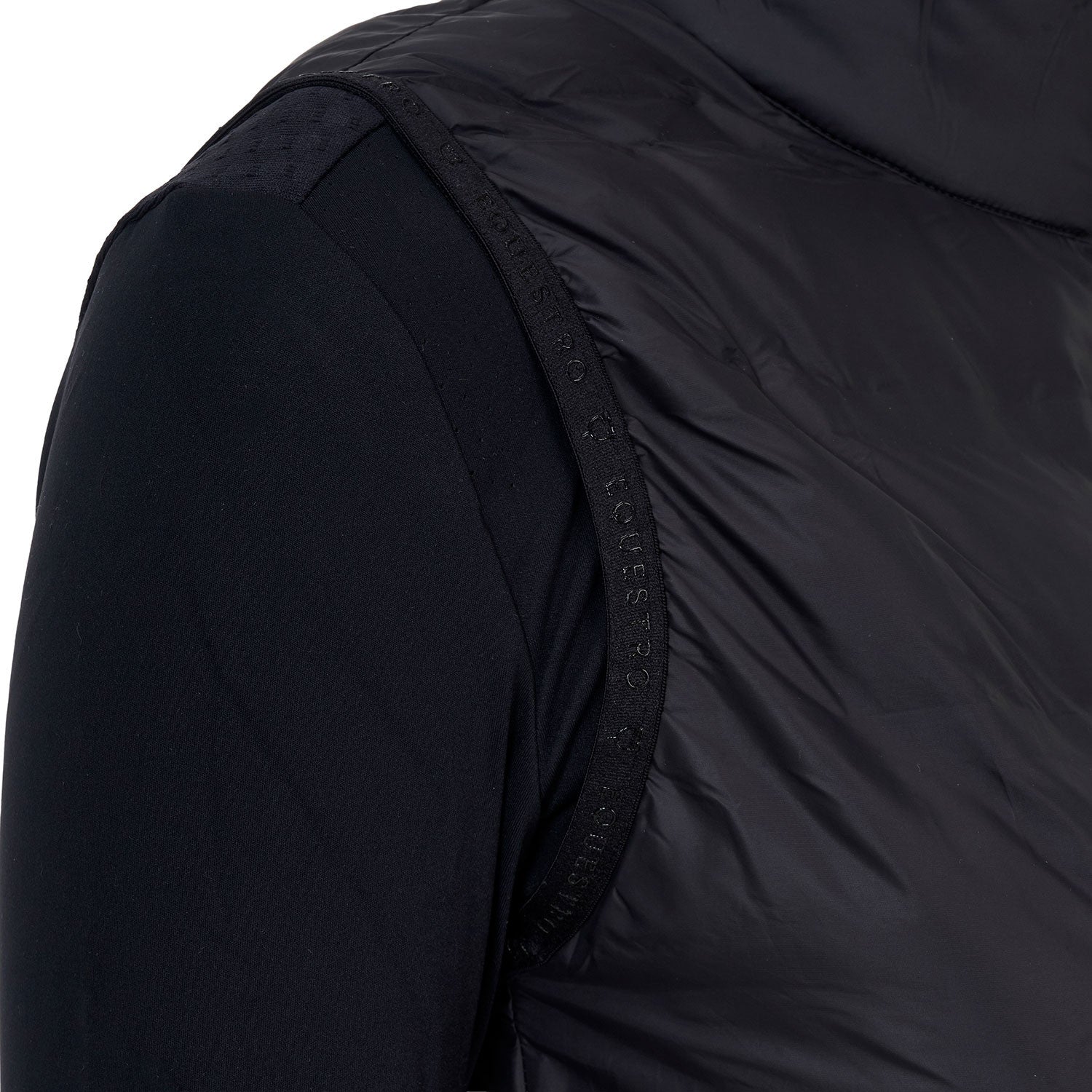 Chaleco mujer Equestro Ridertechnology costuras termoselladas - Negro