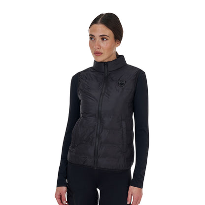 Chaleco mujer Equestro Ridertechnology costuras termoselladas - Negro