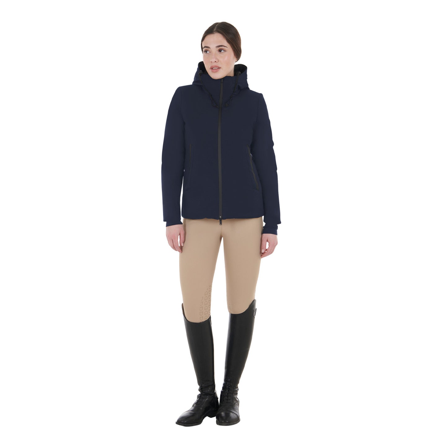 Plumífero impermeable y cortaviento Equestro - Navy Blazer