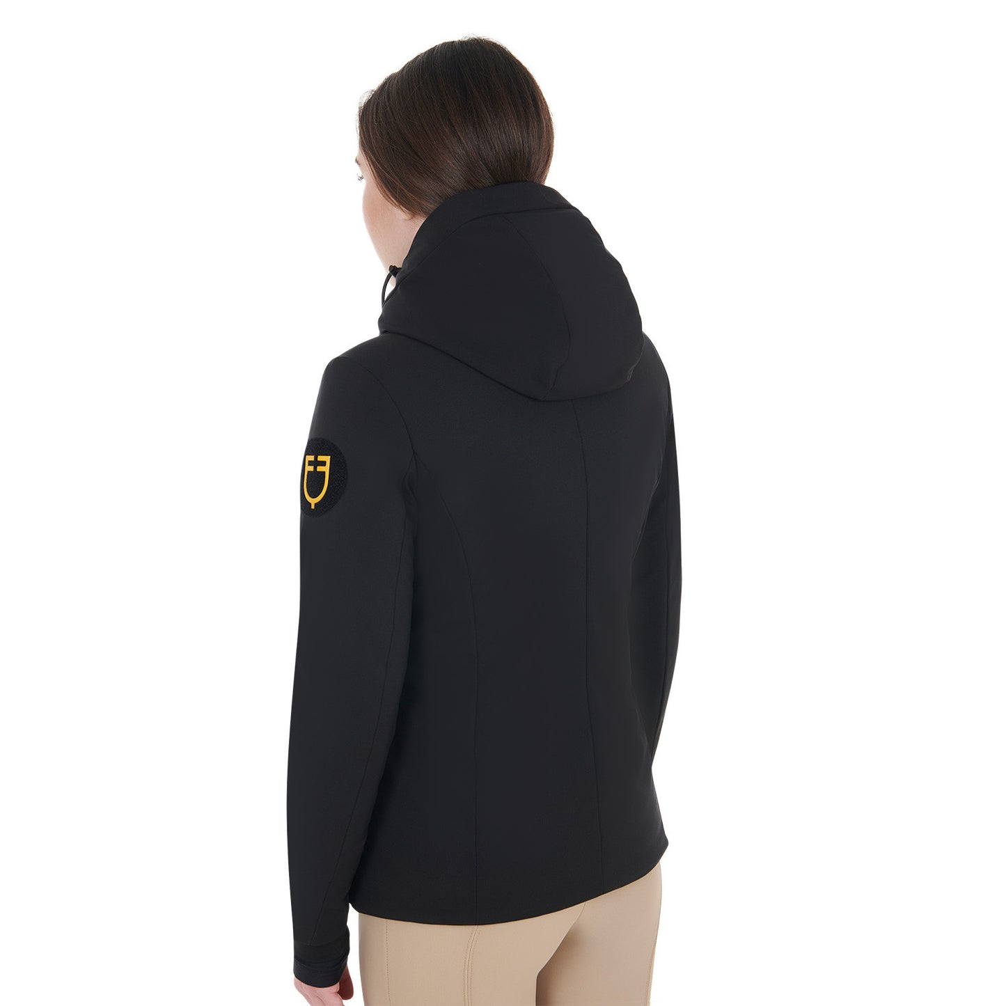 Plumífero impermeable y cortaviento Equestro - Negro