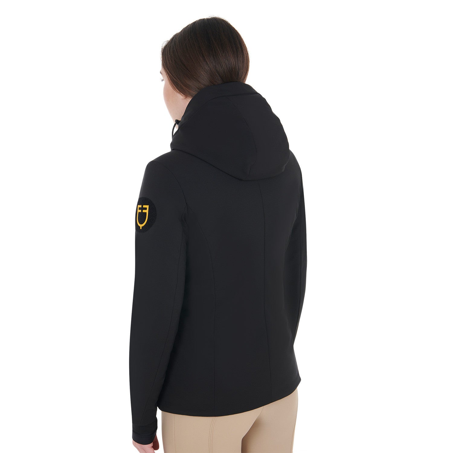 Plumífero impermeable y cortaviento Equestro - Negro