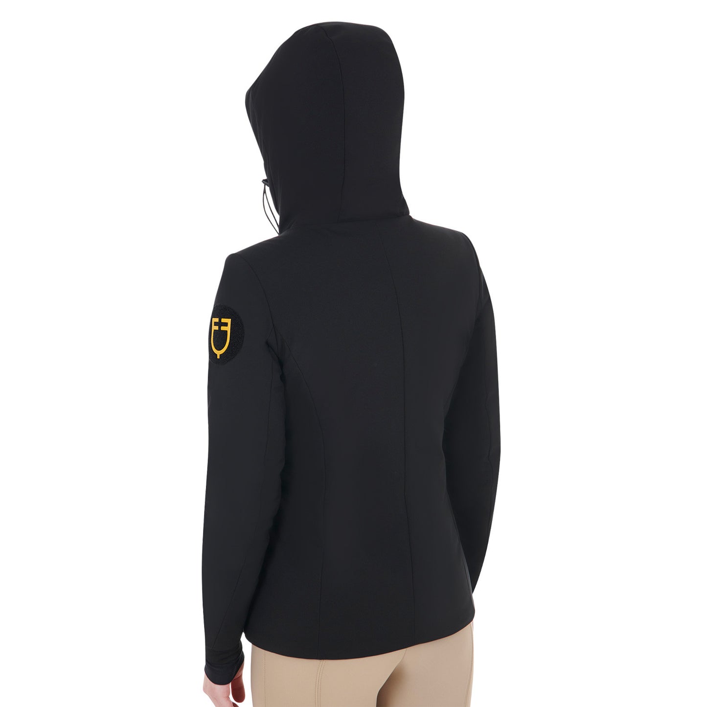 Plumífero impermeable y cortaviento Equestro - Negro
