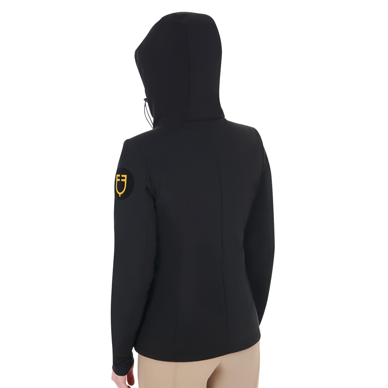 Plumífero impermeable y cortaviento Equestro - Negro