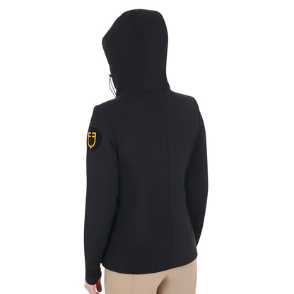 Plumífero impermeable y cortaviento Equestro - Negro