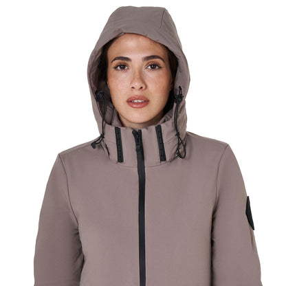 Plumífero de mujer hidrorrepelente y corta viento Equestro - Brindle