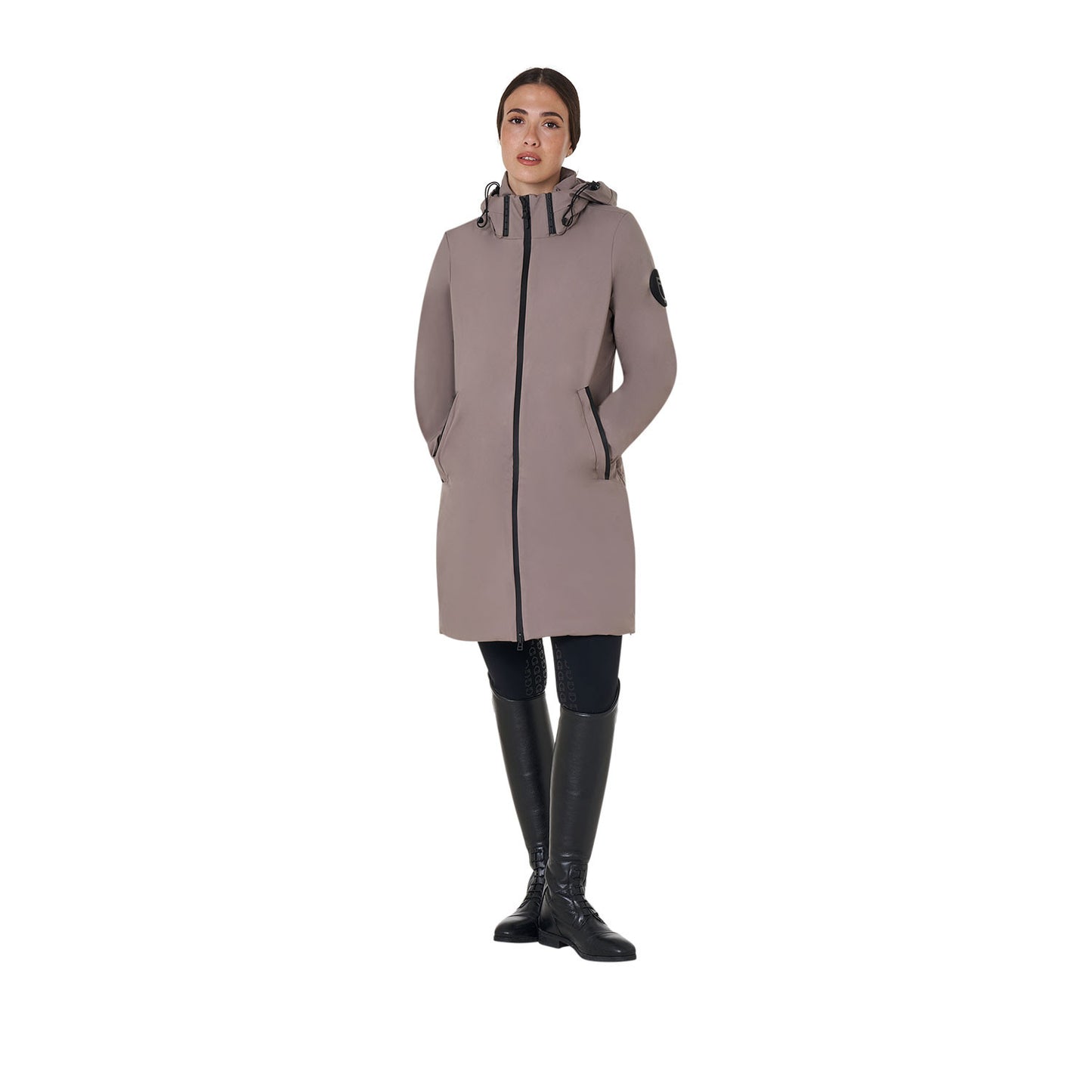 Plumífero de mujer hidrorrepelente y corta viento Equestro - Brindle