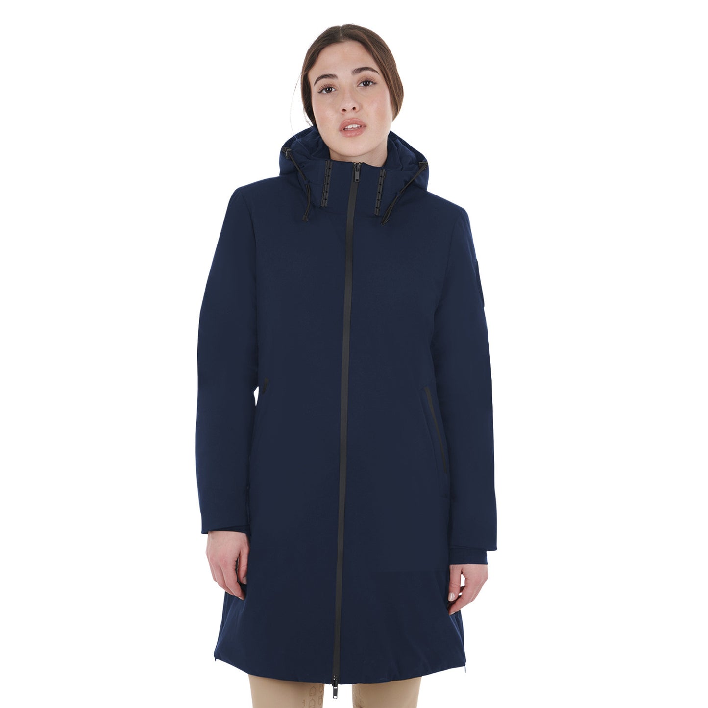Plumífero de mujer hidrorrepelente y corta viento Equestro - Navy Blazer