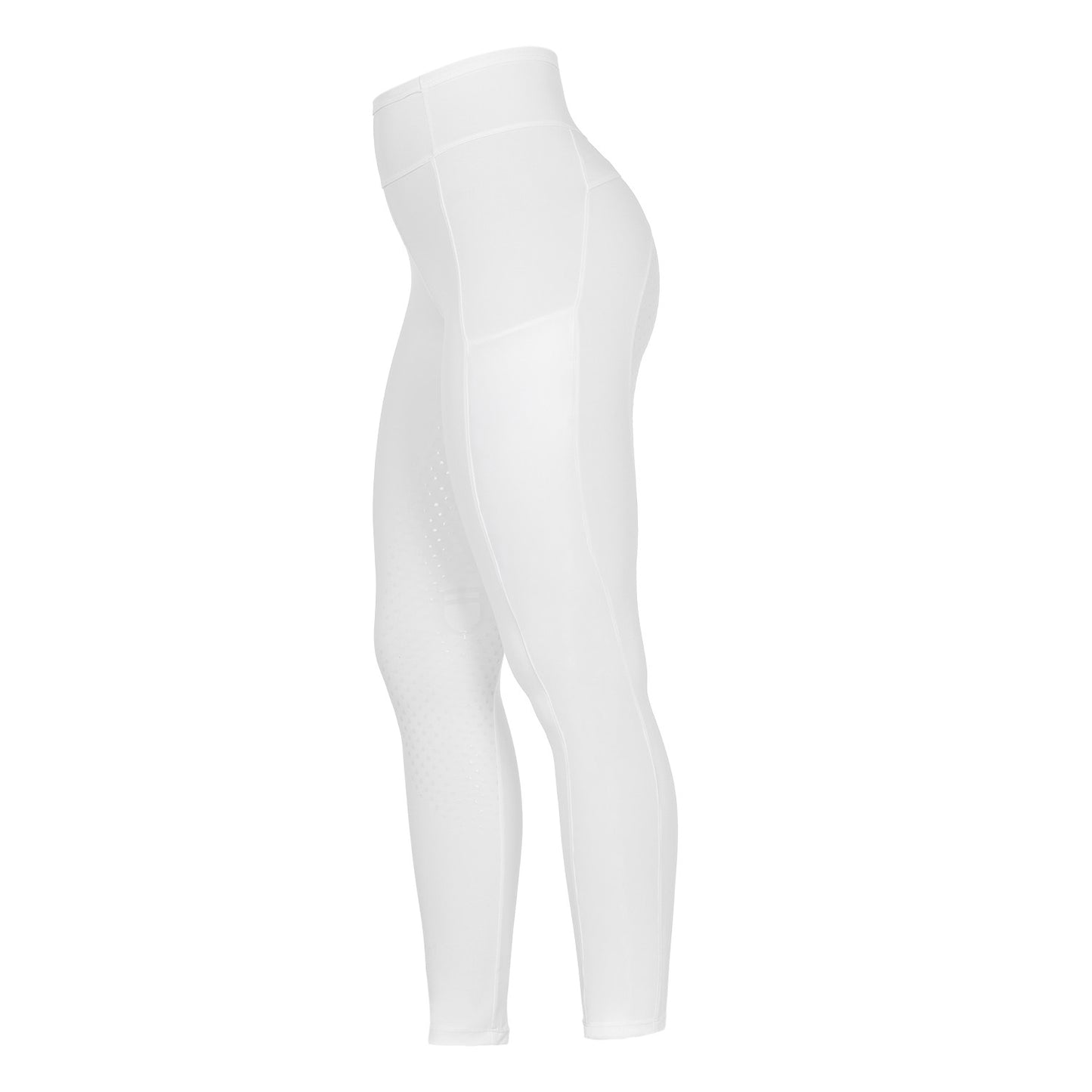 Leggings de mujer con decoraciones perforadas Equestro - Blanco