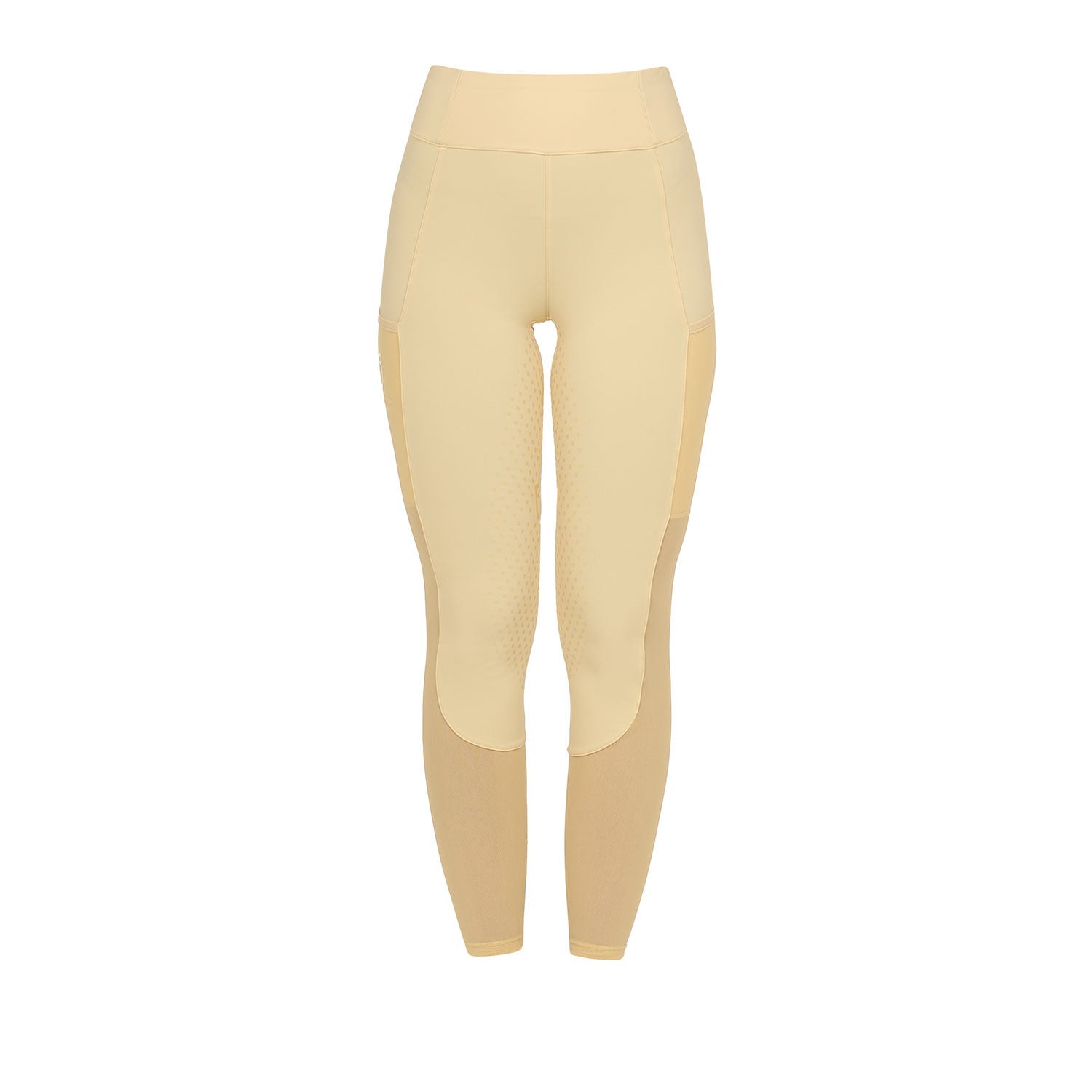Leggings de mujer full grip con insertos perforados Equestro - Sunlight
