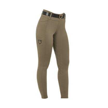Mallas técnicas híbridas para mujer Equestro - Walnut