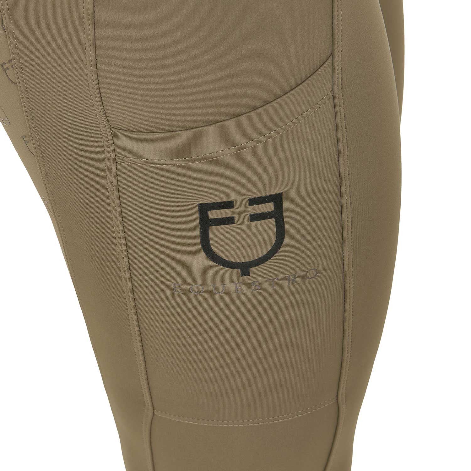 Mallas técnicas híbridas para mujer Equestro - Walnut