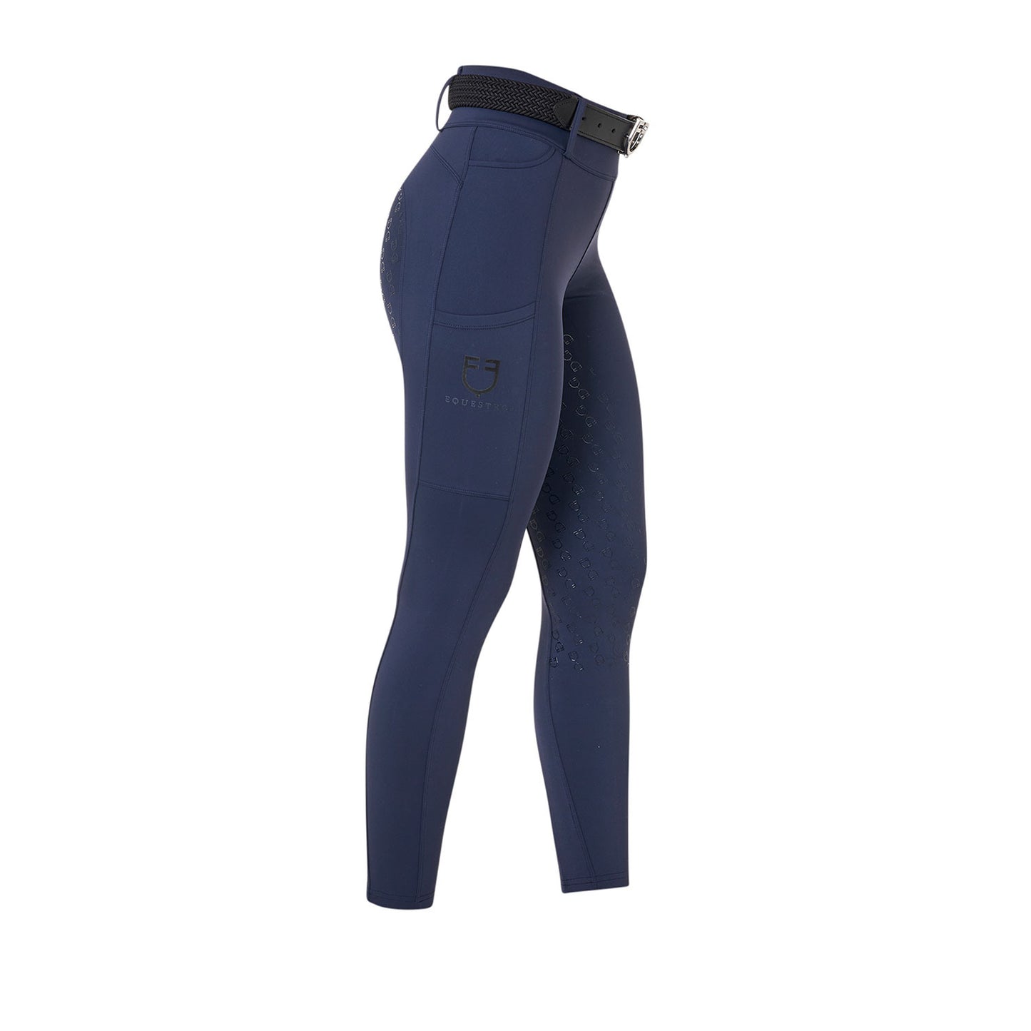 Mallas técnicas híbridas para mujer Equestro - Navy Blazer