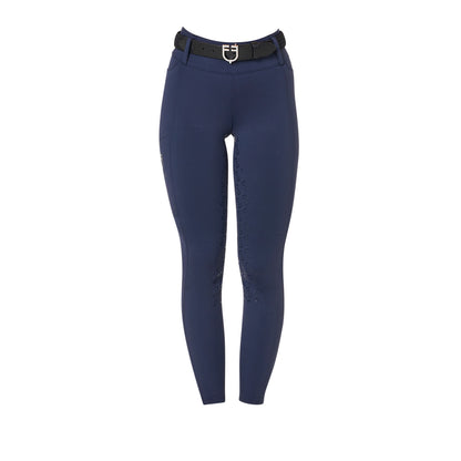 Mallas técnicas híbridas para mujer Equestro - Navy Blazer