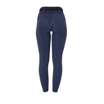 Mallas técnicas híbridas para mujer Equestro - Navy Blazer