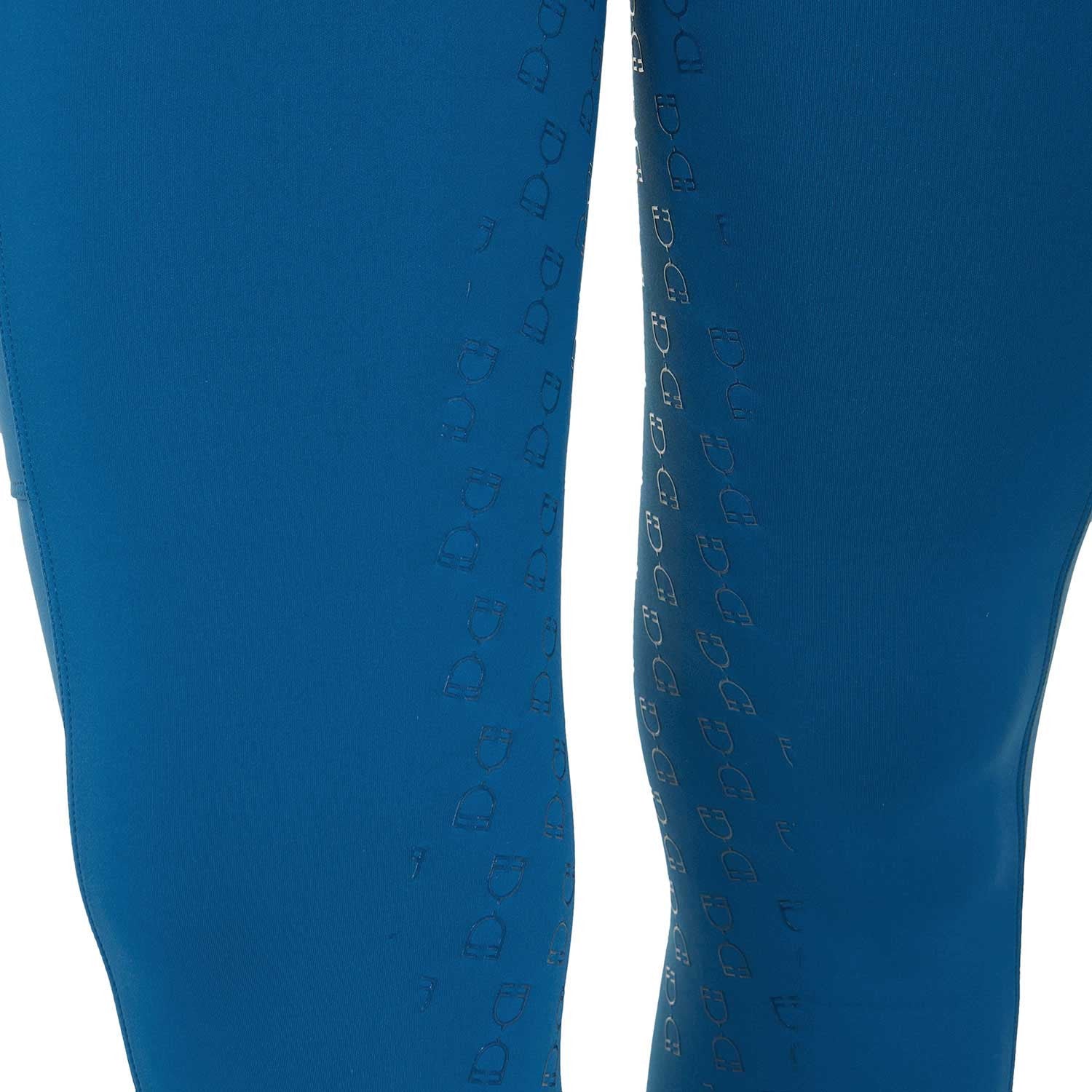 Mallas técnicas híbridas para mujer Equestro - Blue Coral