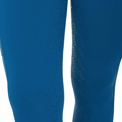 Mallas técnicas híbridas para mujer Equestro - Blue Coral