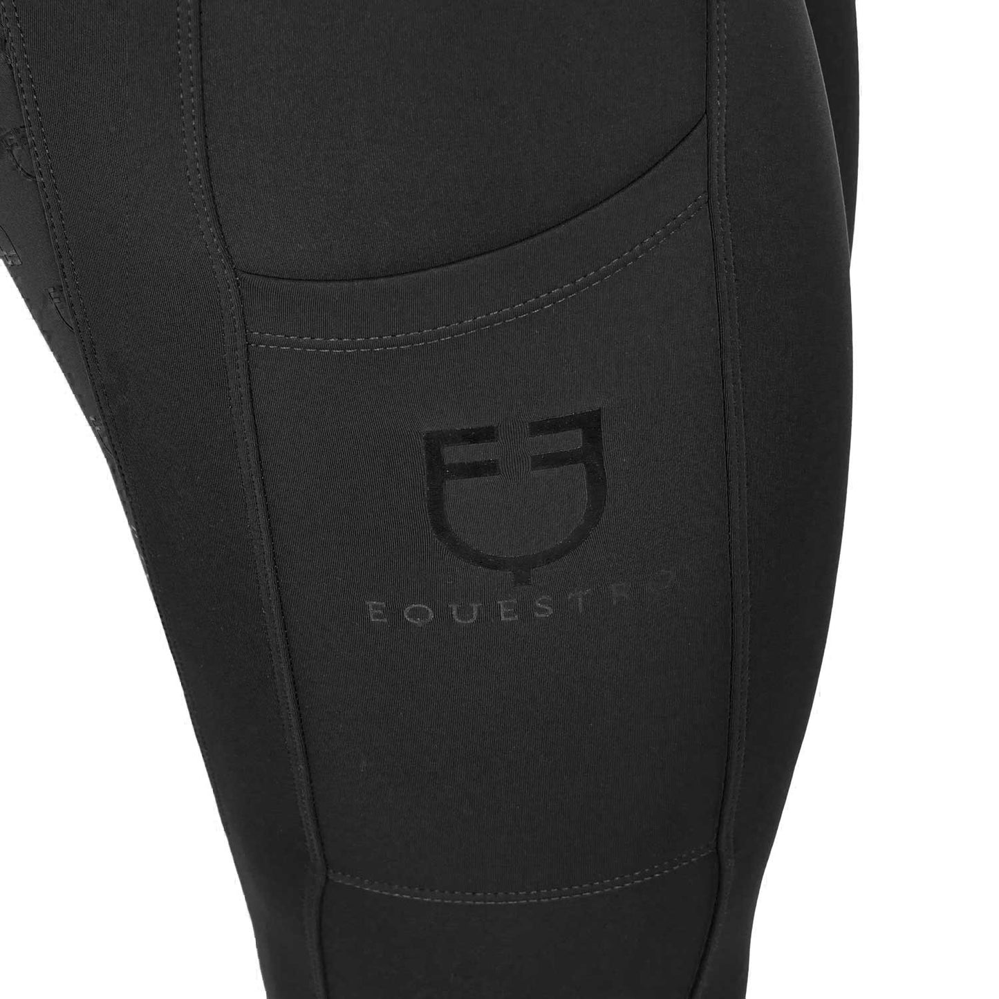 Mallas técnicas híbridas para mujer Equestro - Negro