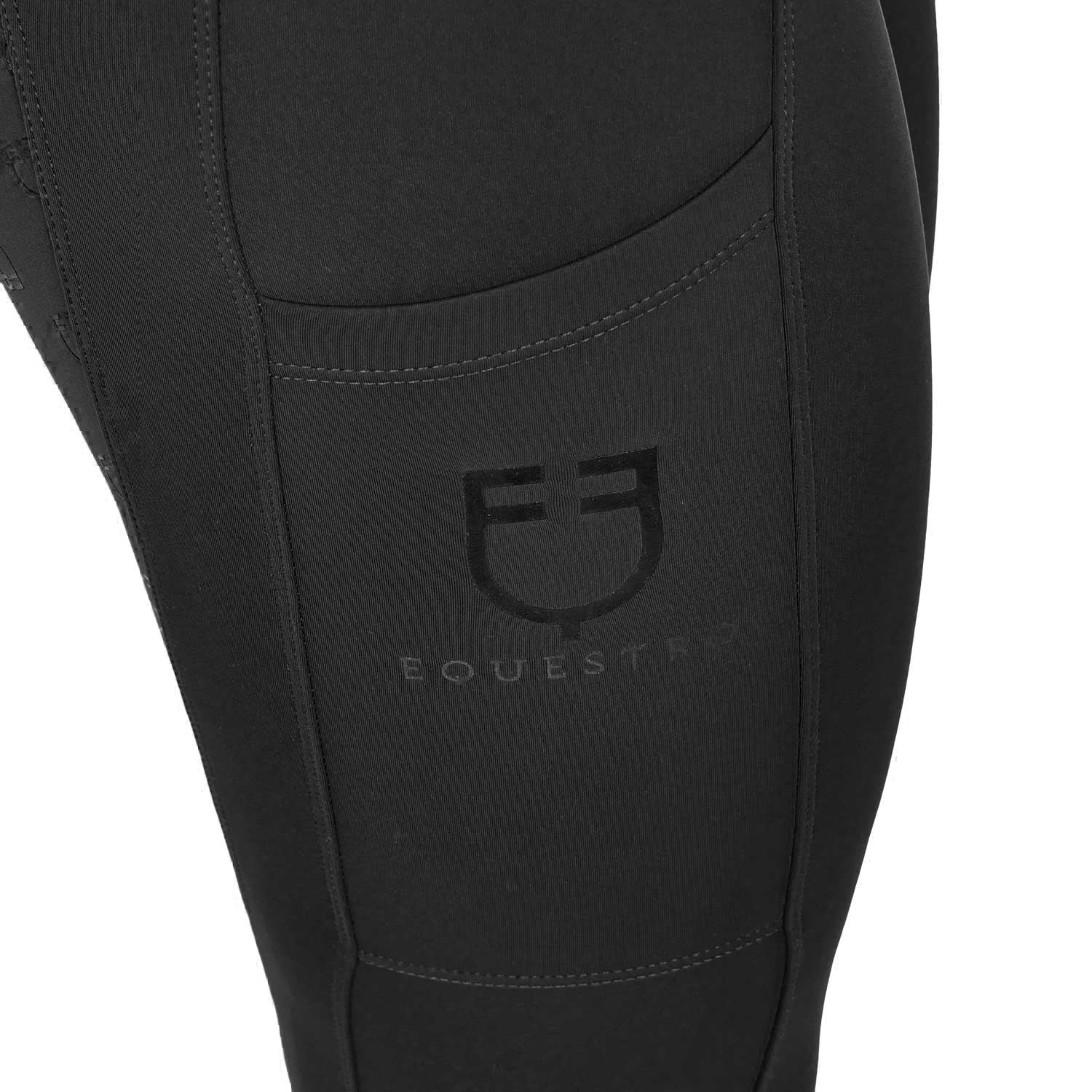 Mallas técnicas híbridas para mujer Equestro - Negro