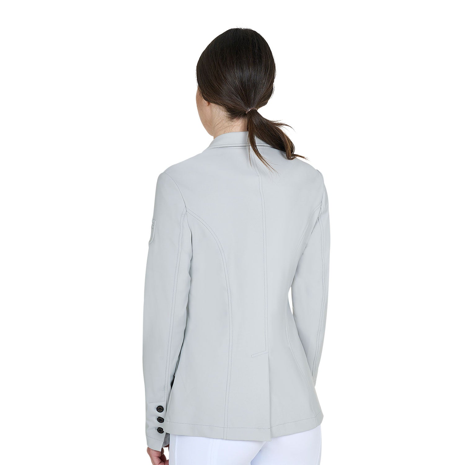 Chaqueta de concurso para mujer con logo en relieve Equestro - Harbor Mist