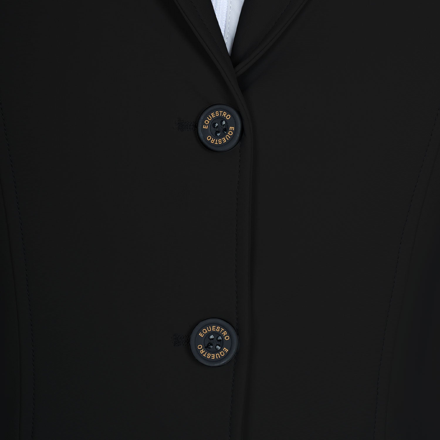Chaqueta de concurso para mujer con logo en relieve Equestro - Negro