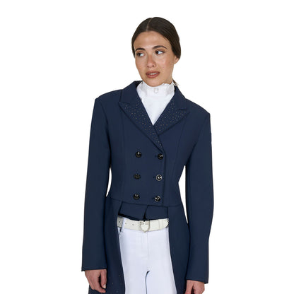 Colección Black Label de mujeres frac de competición con strass Rain Equestro - Navy Blazer