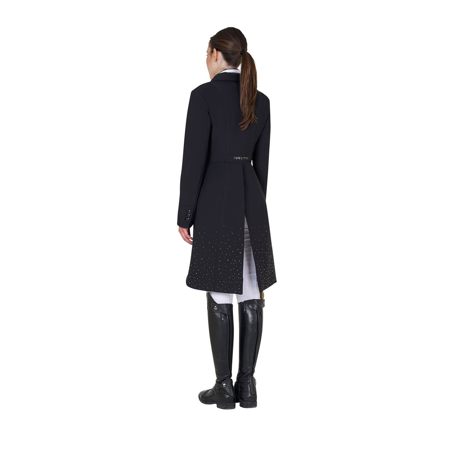 Colección Black Label de mujeres frac de competición con strass Rain Equestro - Negro