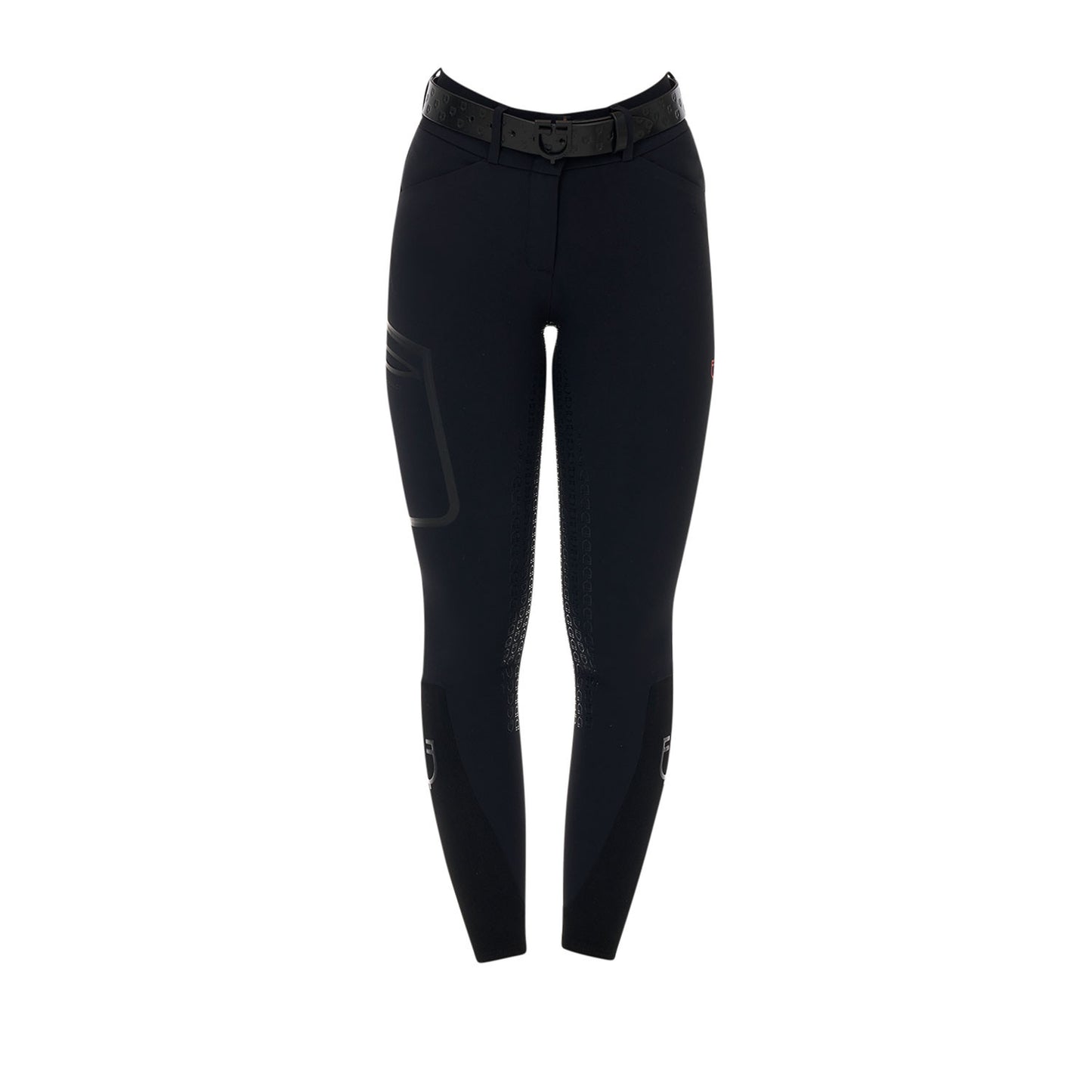 Pantalones de montar de talle alto con grip completo para mujer Ridertechnology Equestro - Negro