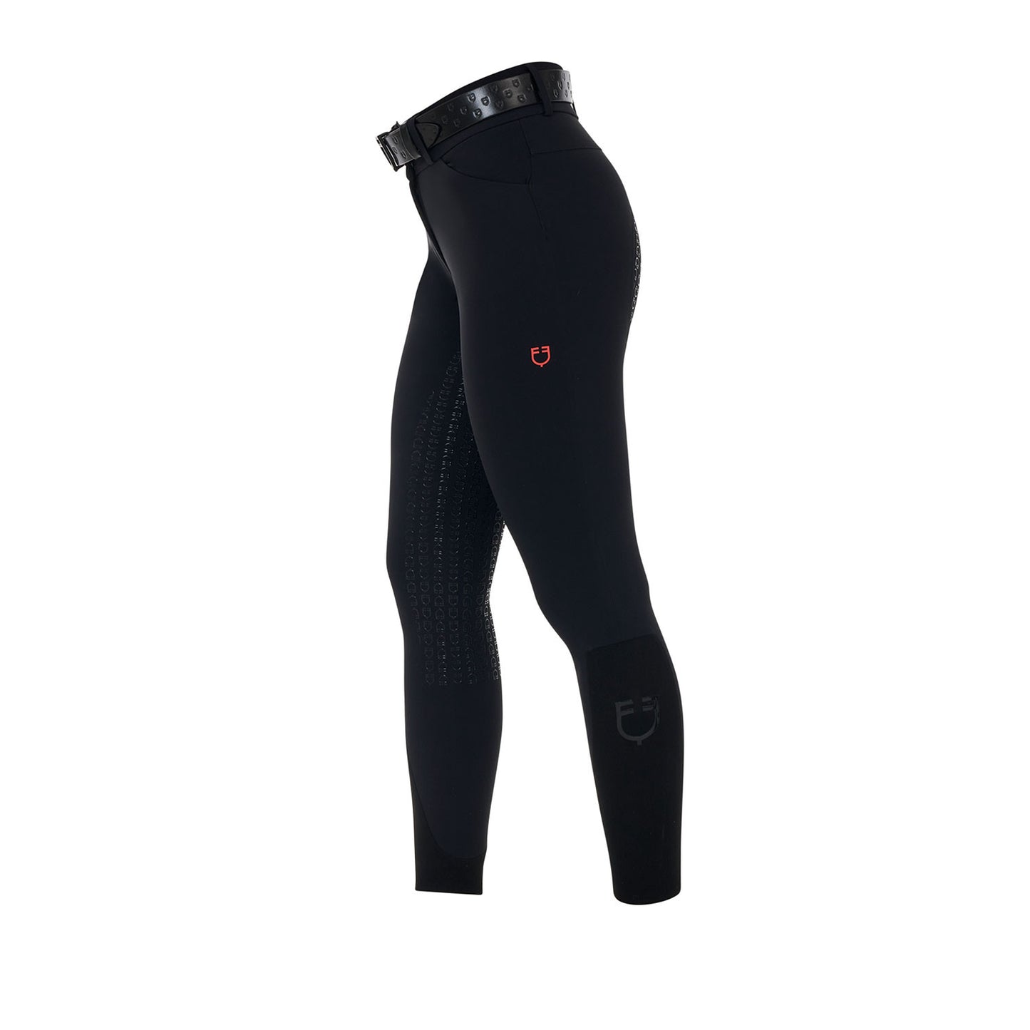 Pantalones de montar de talle alto con grip completo para mujer Ridertechnology Equestro - Negro