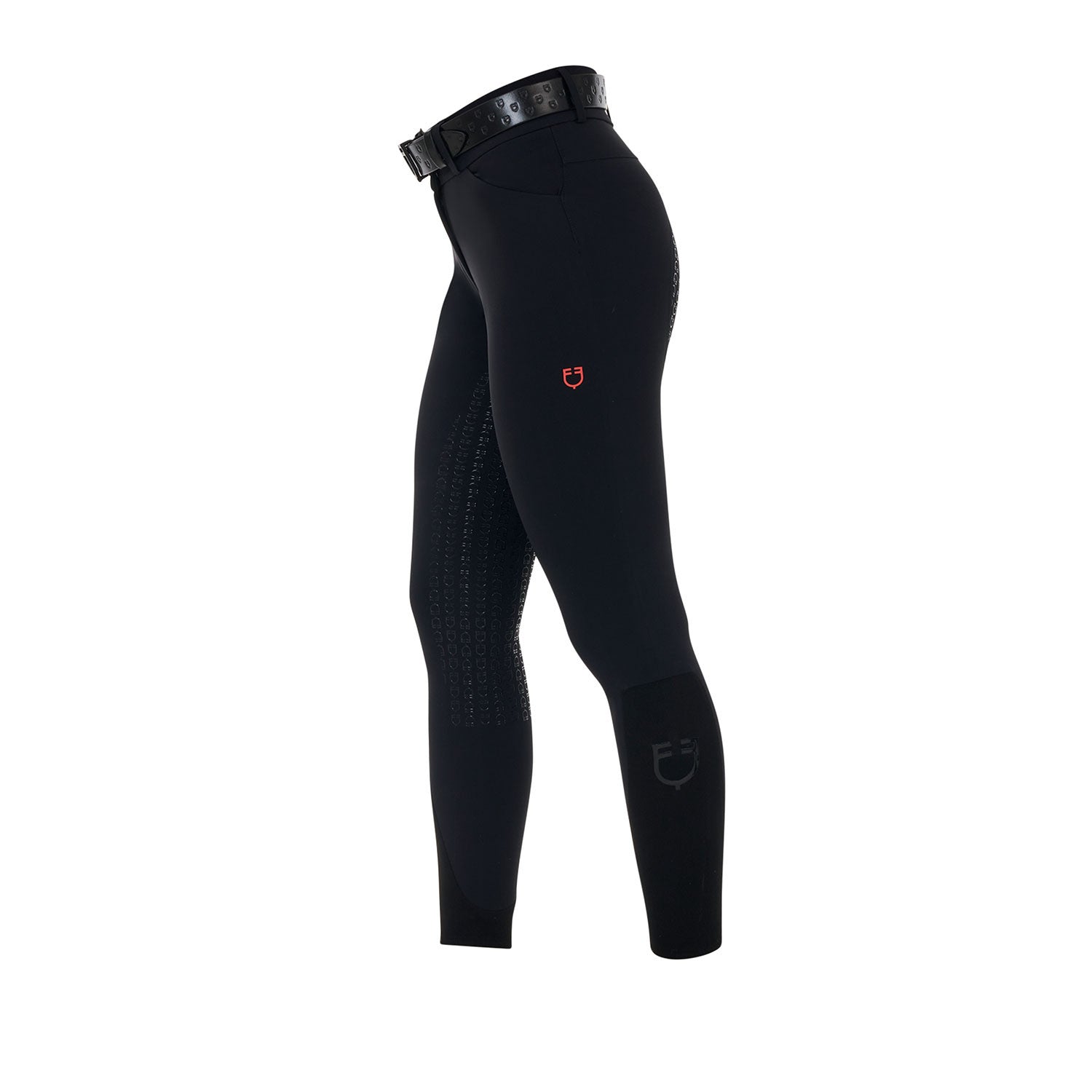 Pantalones de montar de talle alto con grip completo para mujer Ridertechnology Equestro - Negro